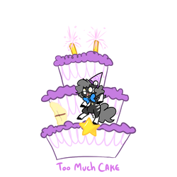Size: 1000x1000 | Tagged: safe, artist:mt, oc, oc only, oc:minituffs, zebra, cake, candle, minituffs, solo