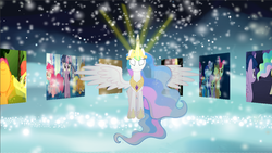 Size: 1118x630 | Tagged: safe, artist:mysterymelt, screencap, princess celestia, g4, youtube link