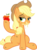 Size: 862x1166 | Tagged: safe, artist:jeatz-axl, applejack, earth pony, pony, g4, simple ways, .svg available, apple, apple juice, applejuice meme, bedroom eyes, dirty, female, juice, mare, messy eating, show accurate, simple background, sitting, slovenly, solo, stupid sexy applejack, svg, transparent background, vector