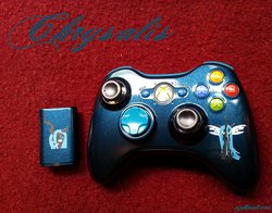 Size: 2818x2209 | Tagged: safe, artist:nightowl3090, queen chrysalis, g4, controller, customized toy, irl, photo