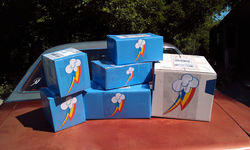 Size: 3264x1952 | Tagged: safe, artist:nightowl3090, rainbow dash, g4, cutie mark, package, photo