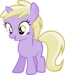 Size: 873x1000 | Tagged: safe, artist:leapingriver, dinky hooves, pony, unicorn, g4, the cutie pox, cute, dinkabetes, excited, female, filly, happy, horn, open mouth, simple background, smiling, solo, transparent background, vector