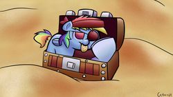 Size: 1920x1080 | Tagged: safe, artist:captain64, rainbow dash, g4, askpiratedash, female, solo