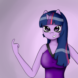 Size: 700x700 | Tagged: safe, artist:eldani665, twilight sparkle, anthro, g4, female, solo