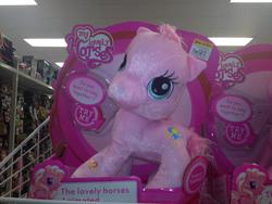 Size: 3264x2448 | Tagged: safe, pinkie pie, pinkie pie (g3), g3, g3.5, g4, bootleg, hasbro, irl, my lovely horses, photo, plushie