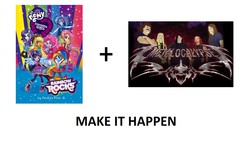 Size: 1280x720 | Tagged: safe, equestria girls, g4, my little pony equestria girls: rainbow rocks, exploitable meme, make it happen, meme, metalocalypse