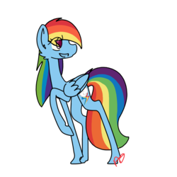 Size: 1024x1024 | Tagged: safe, artist:crownthehorizon, rainbow dash, g4, female, solo