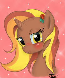 Size: 1064x1280 | Tagged: safe, artist:iwebber, oc, oc only, blushing, solo