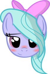 Size: 3500x5192 | Tagged: safe, artist:artpwny, flitter, g4, absurd resolution, bedroom eyes, blushing, close-up, cute, female, head, looking at you, simple background, smiling, solo, transparent background, vector