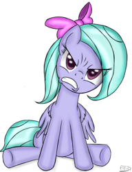 Size: 2000x2604 | Tagged: safe, artist:freefraq, flitter, pony, g4, angry, female, simple background, solo, transparent, transparent background