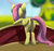 Size: 823x768 | Tagged: safe, artist:grissaecrim, fluttershy, pegasus, pony, filli vanilli, g4, my little pony: friendship is magic, bridge, butt, featureless crotch, female, flutterbutt, folded wings, mare, outdoors, plot, rear view, scene interpretation, solo, tail, wings