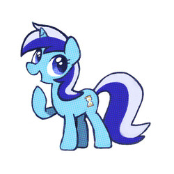 Size: 500x500 | Tagged: safe, artist:tsukisayu, minuette, pony, unicorn, g4, female, simple background, solo, texture