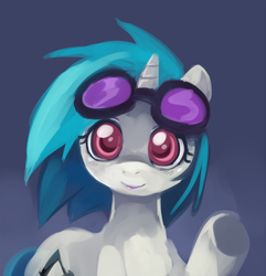 Size: 750x777 | Tagged: safe, artist:ende26, dj pon-3, vinyl scratch, g4, female, looking at you, solo