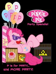 Size: 608x800 | Tagged: safe, artist:russelh?, pinkie pie, g4, balloon, female, solo