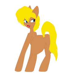 Size: 5099x6599 | Tagged: safe, artist:odiz, oc, oc only, unnamed oc, earth pony, pony, absurd resolution, dock, lipstick, simple background, solo, white background, wip