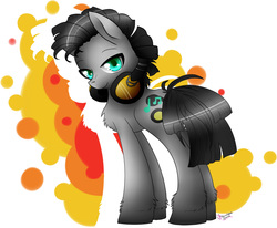 Size: 1255x1036 | Tagged: safe, artist:rainbowjune, oc, oc only, earth pony, pony, headphones, solo