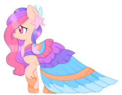 Size: 1800x1400 | Tagged: safe, artist:ashourii, oc, oc only, oc:surf tide, earth pony, pony, clothes, dress, gala dress, solo