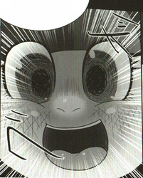 Size: 391x487 | Tagged: safe, artist:goto-beido, twilight sparkle, g4, cropped, japanese, monochrome, tongue out