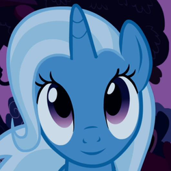 Size: 530x530 | Tagged: safe, edit, edited screencap, screencap, trixie, pony, unicorn, boast busters, g4, cropped, cute, diatrixes, female, inverted mouth, mare, smiling, solo