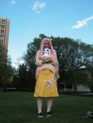 Size: 2304x3072 | Tagged: safe, artist:darkzephyrmoon, fluttershy, human, g4, cosplay, irl, irl human, photo, solo