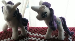 Size: 2672x1472 | Tagged: safe, artist:darkzephyrmoon, rarity, g4, irl, photo, plushie