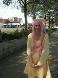 Size: 1024x1365 | Tagged: safe, artist:darkzephyrmoon, fluttershy, human, g4, cosplay, irl, irl human, photo, solo