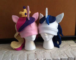 Size: 1828x1431 | Tagged: safe, artist:golemgeekery, princess cadance, shining armor, g4, craft, hat, irl, photo