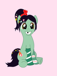 Size: 6400x8533 | Tagged: safe, artist:golemgeekery, pony, absurd resolution, ponified, solo, vanellope von schweetz, wreck-it ralph