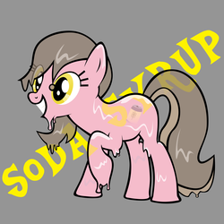 Size: 5000x5000 | Tagged: safe, artist:golemgeekery, oc, oc only, food pony, goo pony, original species, absurd resolution, melting, solo