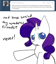 Size: 680x780 | Tagged: safe, artist:moonblizzard, rarity, g4, ask, female, rarity answers, solo, tumblr