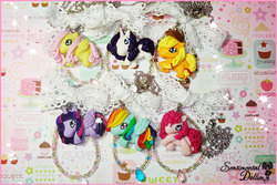 Size: 720x480 | Tagged: safe, artist:sentimentaldolliez, applejack, fluttershy, pinkie pie, rainbow dash, rarity, twilight sparkle, alicorn, pony, g4, craft, mane six, sculpture, twilight sparkle (alicorn)