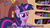 Size: 1280x720 | Tagged: safe, edit, edited screencap, screencap, twilight sparkle, pony, unicorn, g4, book, demons, female, golden oaks library, hell, japan, japanese, japanese dub, mare, messy, messy mane, shelves, solo, subtitles, text, tomodachi wa mahou, tv tokyo