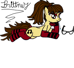 Size: 1283x1177 | Tagged: safe, artist:brittney, oc, oc only, earth pony, pony, clothes, female, glasses, mare, romantic, socks, solo, striped socks