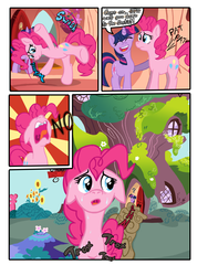 Size: 1745x2321 | Tagged: safe, artist:nayolfa, pinkie pie, twilight sparkle, comic:clean up on smile five, g4, cavity, comic