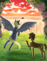 Size: 1280x1671 | Tagged: safe, artist:sweet-unknown, derpy hooves, doctor whooves, time turner, alicorn, pony, g4