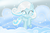 Size: 2559x1674 | Tagged: safe, artist:lilredroses, oc, oc only, oc:snowdrop, cloud, snow, snowfall, solo