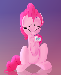 Size: 2576x3180 | Tagged: safe, artist:january3rd, pinkie pie, g4, female, hug, pinkamena diane pie, plushie