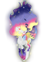 Size: 1200x1600 | Tagged: safe, artist:celestialess, oc, oc only, pegasus, pony, looking up, solo