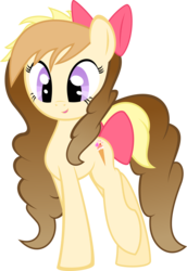 Size: 3411x4957 | Tagged: safe, artist:iamadinosaurrarrr, oc, oc only, earth pony, pony, bow, simple background, solo, transparent background, vector