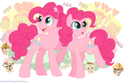 Size: 1606x1060 | Tagged: dead source, source needed, safe, artist:jaquelindreamz, pinkie pie, earth pony, pony, g4, bubble berry, female, male, meme, rule 63, self ponidox, selfcest, ship:bubblepie, yaranaika