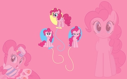 Size: 1131x707 | Tagged: safe, artist:bronielicious, pinkie pie, g4, clothes, cutie mark, dress, female, gala dress, solo, wallpaper