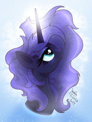 Size: 900x1200 | Tagged: safe, artist:joakaha, princess luna, g4, female, solo