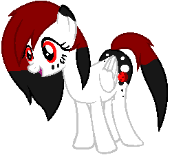 Size: 751x677 | Tagged: safe, artist:ipandacakes, oc, oc only, oc:blood moon, pegasus, pony, animated, pegasus oc, recolor, shaking, solo, wings