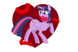 Size: 2592x1728 | Tagged: safe, artist:watermelonna, twilight sparkle, alicorn, pony, g4, female, mare, simple background, solo, transparent background, twilight sparkle (alicorn), valentine's day