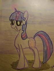 Size: 400x533 | Tagged: safe, artist:twilightsong26, twilight sparkle, g4, cute, female, solo, traditional art