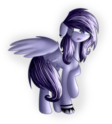 Size: 1024x1138 | Tagged: safe, artist:muffinka22, artist:mufflinka, oc, oc only, oc:ddye, pegasus, pony, floppy ears, pegasus oc, solo