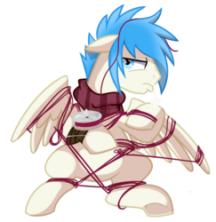 Size: 1032x1060 | Tagged: safe, artist:pepooni, oc, oc only, pegasus, pony, angry, clothes, male, pouting, scarf, simple background, solo, stallion, string, transparent background, vector