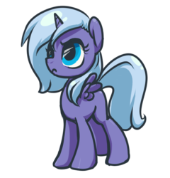 Size: 570x594 | Tagged: safe, artist:inlucidreverie, princess luna, g4, female, filly, simple background, solo, transparent background, wings, woona