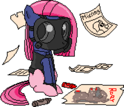 Size: 1790x1550 | Tagged: safe, artist:etonyoc, pinkie pie, g4, female, filly, fleshpound, killing floor, police sergeant davin, solo