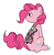 Size: 634x651 | Tagged: safe, artist:silver1kunai, pinkie pie, g4, back, female, solo, tattoo